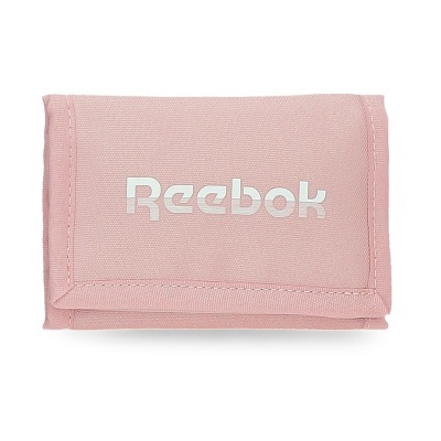 Carteira rosa Reebok em tecido com logo branco
