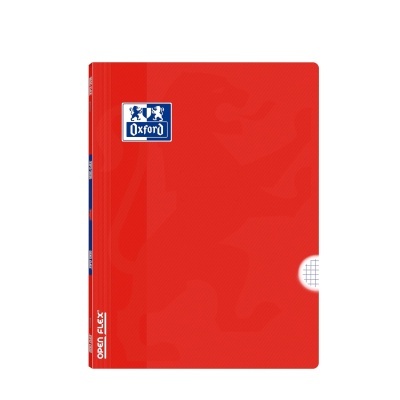 Capa vermelha plástico texturizado com fecho semicírculo padrão quadrícula