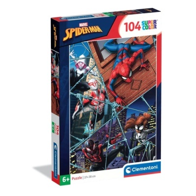 Caixa de puzzle Marvel Spider-Man com 104 peças