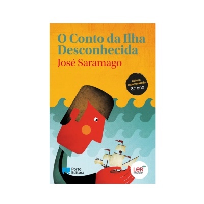 Capa do livro O Conto da Ilha Desconhecida de José Saramago