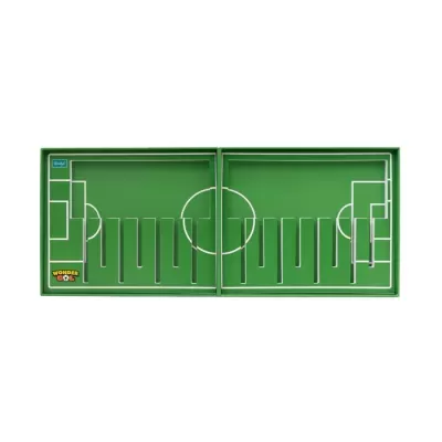 Organizador de sapatos verde com tema de campo de futebol