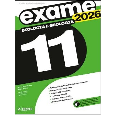 Capa de livro EXAME 2026 Biologia e Geologia 11