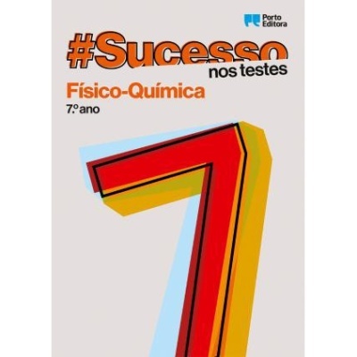 Capa do livro Físico-Química 7.º ano com número 7 colorido e texto