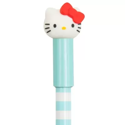 Caneta com topo da Hello Kitty com laço vermelho