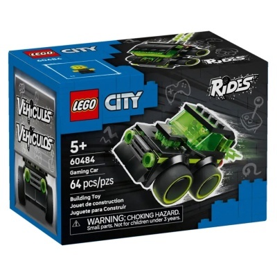 Caixa de LEGO City Rides com carro preto e verde