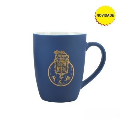 Caneca azul FC Porto com logótipo dourado e estrela amarela NOVIDADE