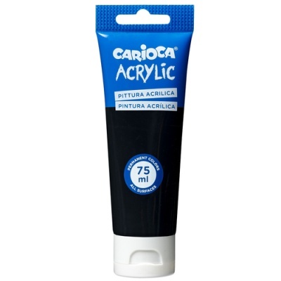 Tubo azul de tinta acrílica Cariosa Acrylic 75 ml