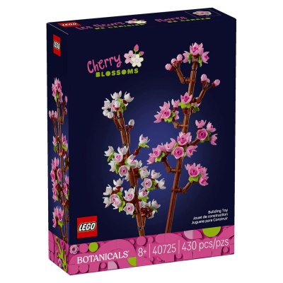 Caixa LEGO Botanicals Cherry Blossoms com 430 peças para maiores de 8 anos