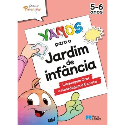 Capa de livro infantil em cores, texto grande e personagem animado colorido