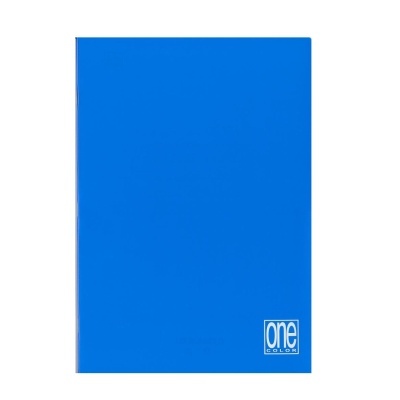 Caderno azul com texto one COLOR na capa