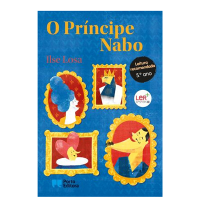 Capa do livro O Príncipe Nabo com ilustrações coloridas e texto em português