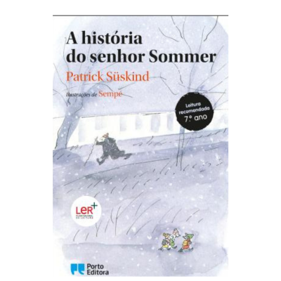 Capa de livro A história do senhor Sommer com ilustrações e texto