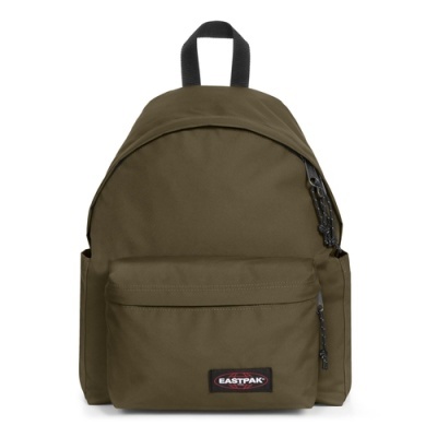 Mochila castanha Eastpak com bolso frontal e alças pretas