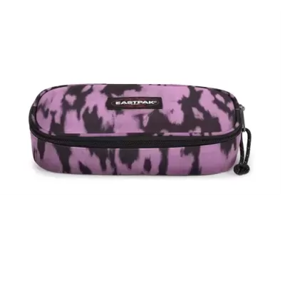 Estojo rodado tie-dye roxo e preto da EASTPAK com zíper e puxador