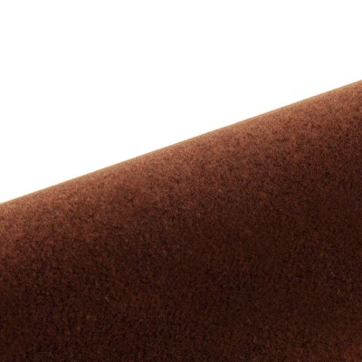 Tecido castanho com textura felpuda