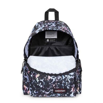 Mochila EASTPAK padrão abstrato com bolso frontal aberto