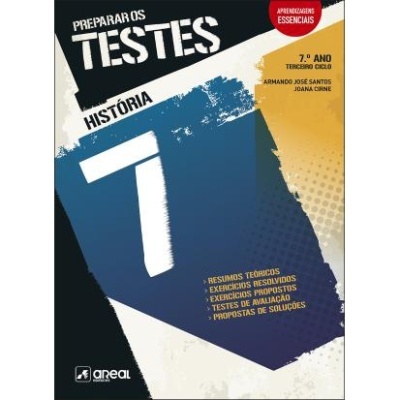 Capa do livro Preparar os Testes História 7.º ano