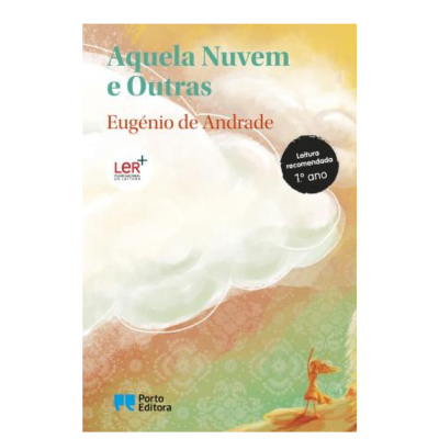 Capa do livro com ilustração de nuvem, texto de título e autor, selo de leitura recomendada e logotipo da editora.