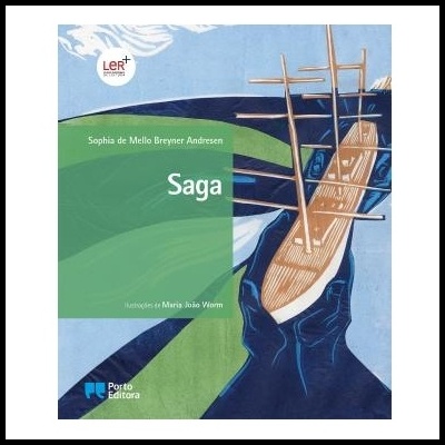 Capa de livro com ilustração de veleiro, texto do título e autores