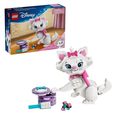 Construção LEGO Disney The Aristocats Marie com acessórios e caixa