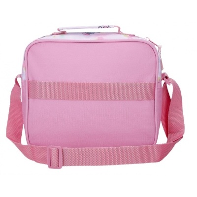 Mala de ombro cor-de-rosa com alça ajustável
