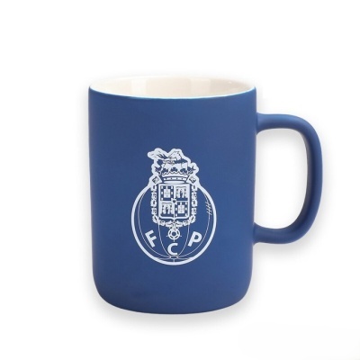Caneca azul com logótipo do FCP em branco