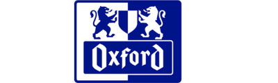 Logótipo da marca Oxford com dois leões e texto