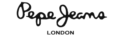 Logótipo Pepe Jeans London em preto sobre fundo branco