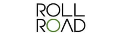 Logótipo ROLL ROAD com letra O verde
