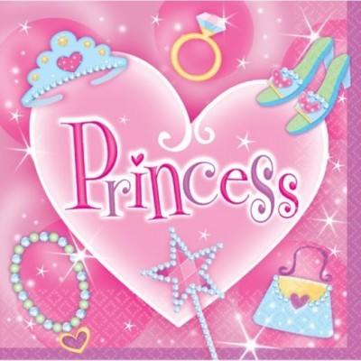 Imagem rosa com coração e acessórios de princesa como tiara, anel, sapatos, colar, varinha e mala.