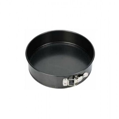 Forma de bolo redonda preta com fecho