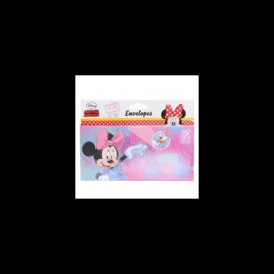 Envelope de papel transparente com estampas da Minnie Mouse da Disney