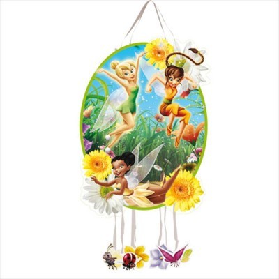 Decoração pendente com três fadas e figuras de insetos e borboleta