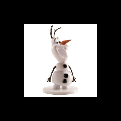 Figura do boneco de neve Olaf com base branca