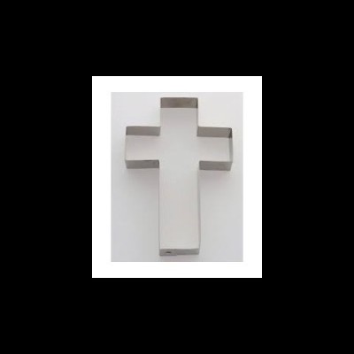 Cortador de bolos em forma de cruz metálica