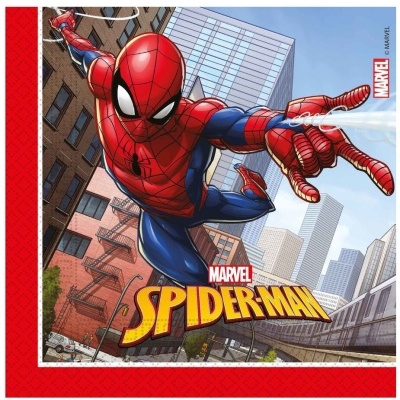 Imagem de Spider-Man em fundo urbano com logótipo Marvel Spider-Man
