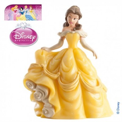 Figura da princesa Bela da Disney com vestido amarelo