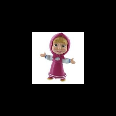 Boneca Masha com roupa rosa e capuz