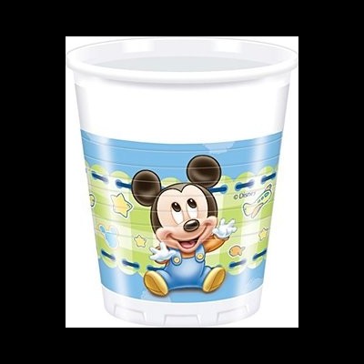 Copo de plástico com imagem do Mickey Mouse colorida