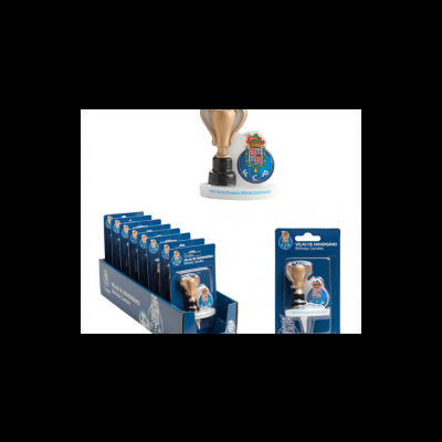 Miniatura do troféu com brasão do FC Porto em embalagem azul
