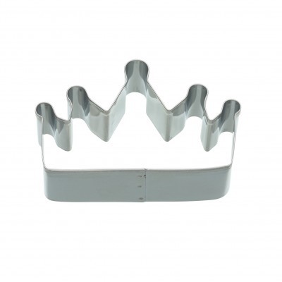 Cortador de bolachas em metal formato coroa