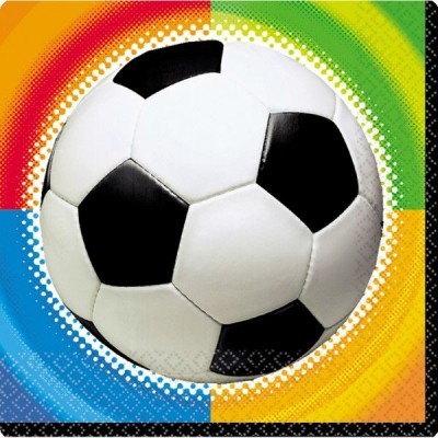 Bola de futebol preta e branca com padrão hexagonal sobre fundo colorido