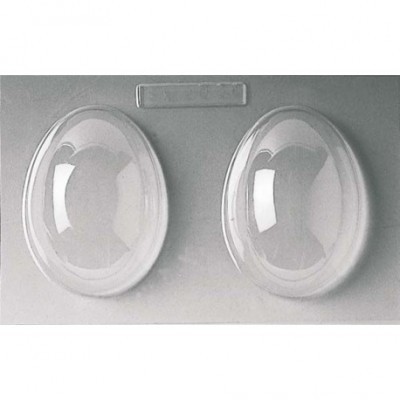 Moldes plásticos transparentes para ovos de chocolate