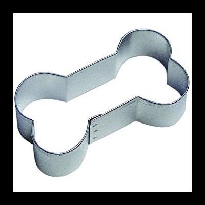 Cortador de biscoitos metálico em forma de osso