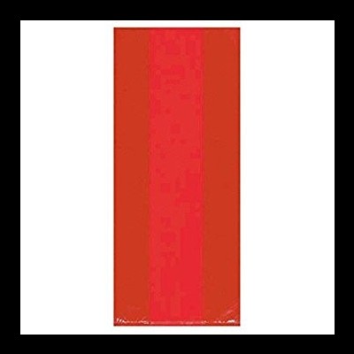 Toalha retangular com duas faixas verticais largas vermelha e laranja