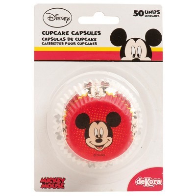 Pacote de cápsulas para cupcakes com desenho do Mickey Mouse