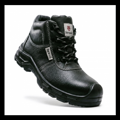Bota de trabalho preta Forwalk com sola robusta e atacadores