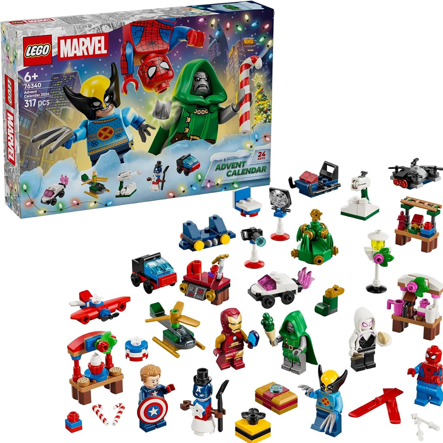 Calendário advento LEGO | Marvel Calendário de advento LEGO Marvel com várias mini-figuras e acessórios