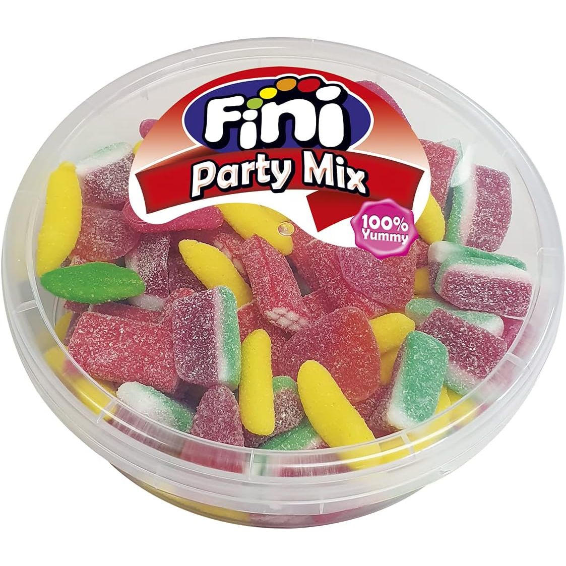 Recipiente transparente com doces coloridos Fini Party Mix