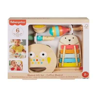Conjunto musical para crianças de madeira colorida Fisher-Price